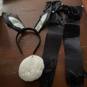 Playboy bunny ears , gloves and cottontail